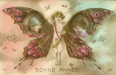 Couple inset in butterfly